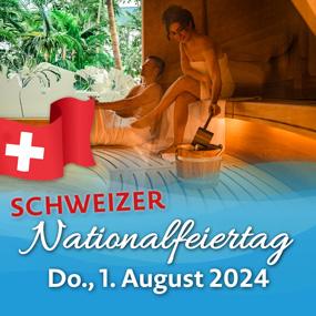 Schweizer Nationalfeiertag im Badeparadies Schwarzwald